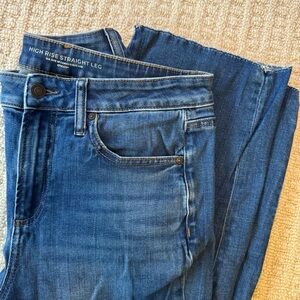 Chico's High Rise Straight Leg Denim - Classic Blue